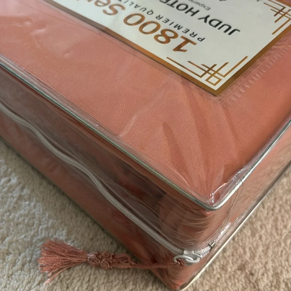 Hotel Collection 1800 Series Orange King Sheet Set